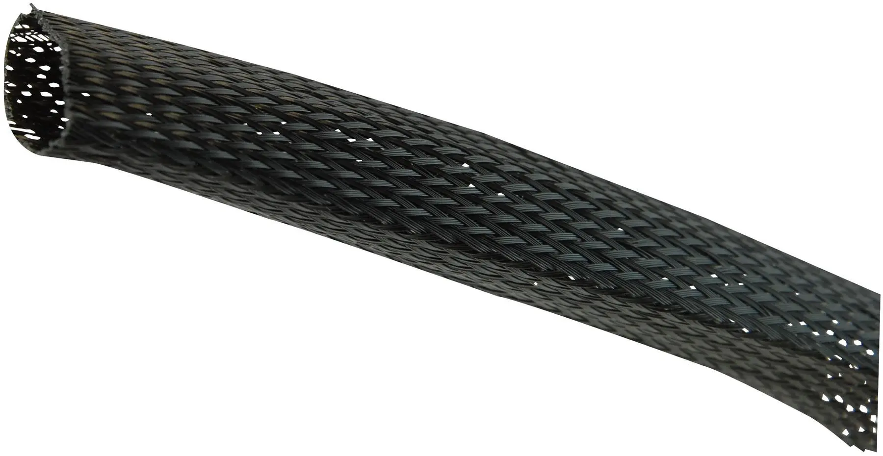 PRO POWER Expandable Braided Sleeving, Black, 45-75mm, 25m Reel