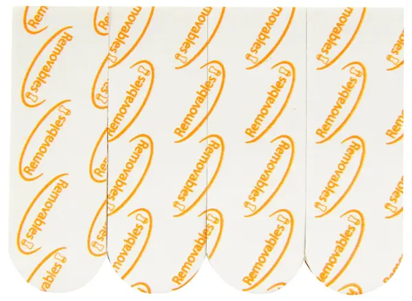 Rolson 40mm x 15mm Removable Double-Sided Adhesive Pads, 12 Pack