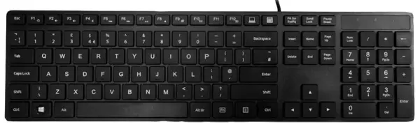 Clavier multimédia USB compact ACCURATUS, noir