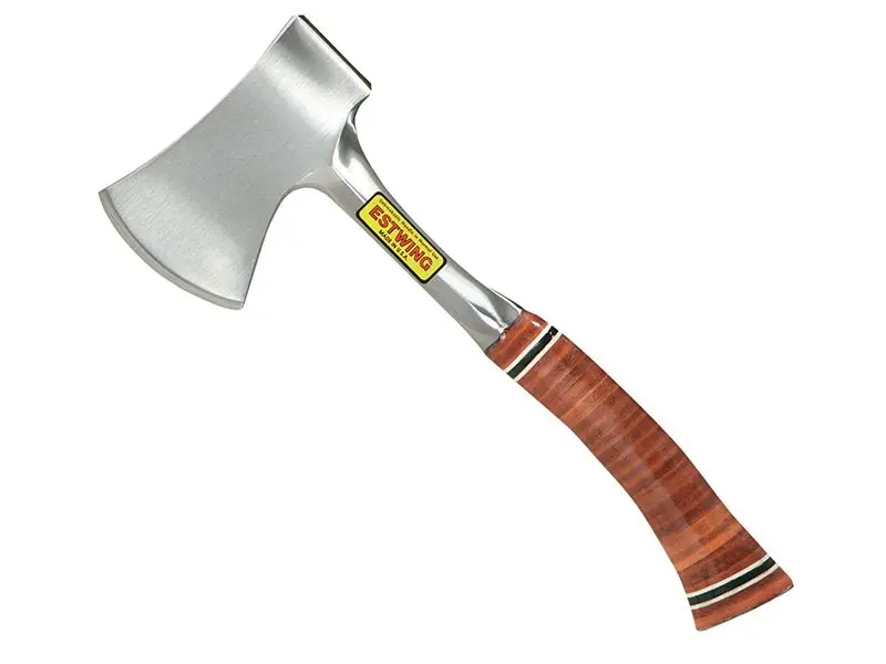 Estwing E14A Sportsman's Axe with Leather Grip, 2.75in Edge, 1.25lb