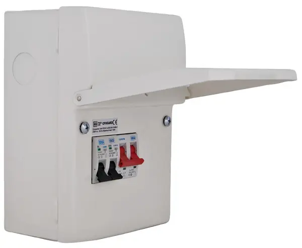 BG Electrical Garage Consumer Unit Kit, 100A Switch, 6A & 16A MCBs