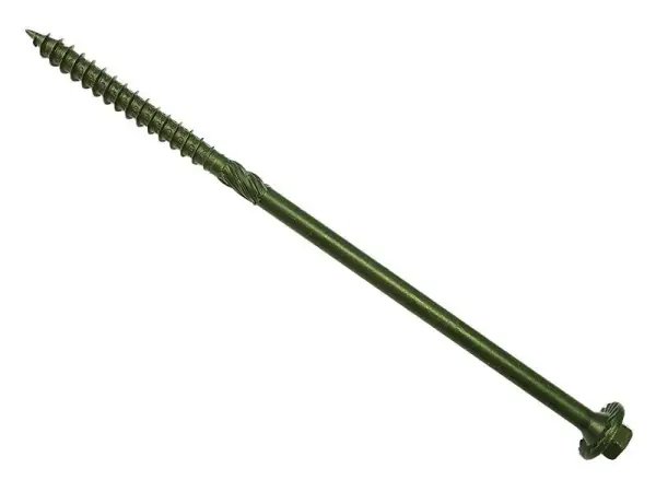 ForgeFix 木材固定用ネジ 緑色コーティング 6.3x150mm 20本入
