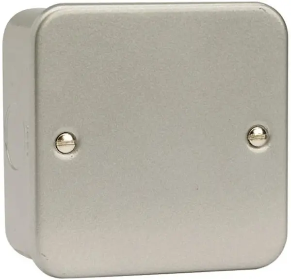 CLICK Metal Clad Blanking Plate, 1-Gang, 80mm