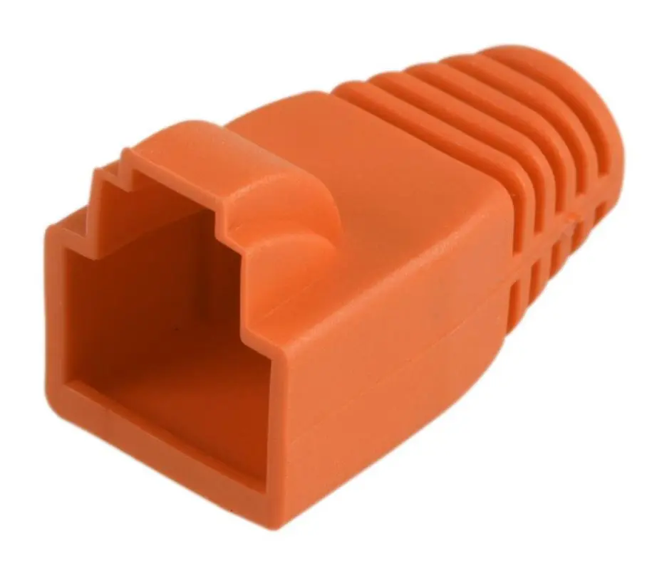TUK RJ45 Cat5e Strain Relief Boot, Orange, 5-5.8mm