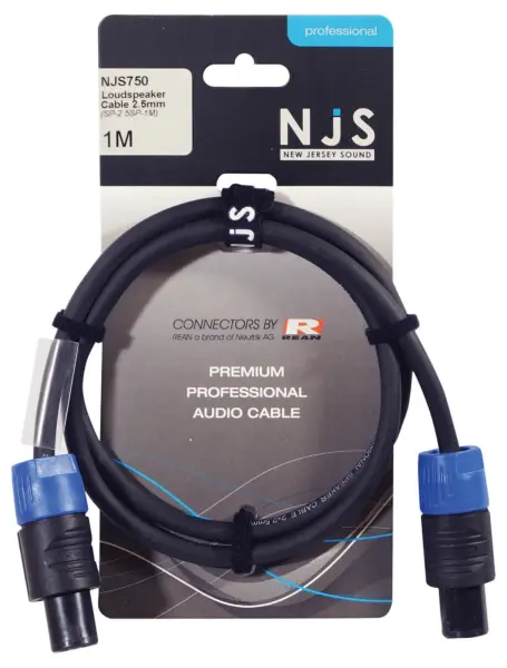 NEW JERSEY SOUND CORP - 4 Pole Speakon Plug to 4 Pole Speakon Plug Loudspeaker - 1m