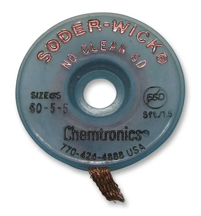 CHEMTRONICS ノークリーン脱はんだブレード 2.0mm x 1.5m