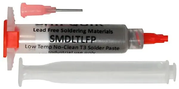 CHIP QUIK דבק הלחמה נטול עופרת בטמפרטורה נמוכה, מזרק 5 סמ''ק