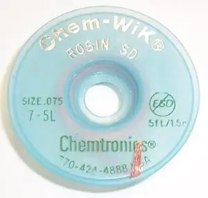 CHEMTRONICS ロジンはんだ吸い取り線 1.9mm×1.5m 帯電防止仕様