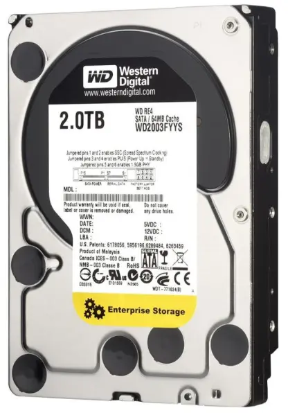 WD Recertified 3.5-inch 2TB SATA 3Gb/s HDD, 7200rpm