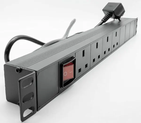 LMS DATA 1U 4ウェイスイッチ付き13AメインPDU 水平設置 19インチラック対応