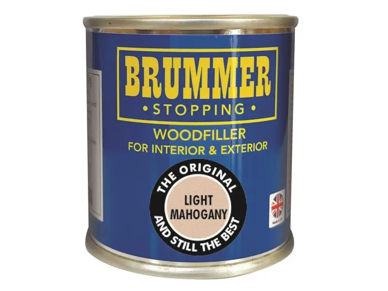 Brummer Wood Filler - Light Mahogany (250g Tube)