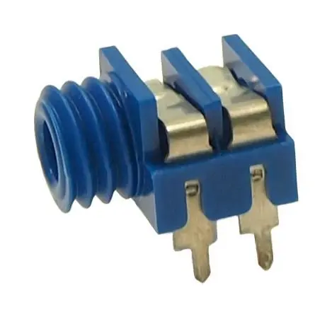 CLIFF 3.5mm Mono Jack Zásuvka, Panelové Upevnění, Deska Plošných Spojů, Modrá