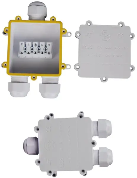 V-TAC IP68 Waterproof Terminal Block, White, 8-12mm Cable, 3-Way