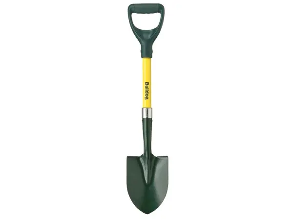 Bulldog Mini Round Mouth Shovel, Fibreglass Shaft