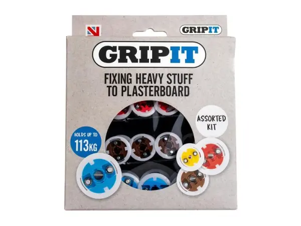 Gripit 32-Piece Plasterboard Fixings Assorted Kit