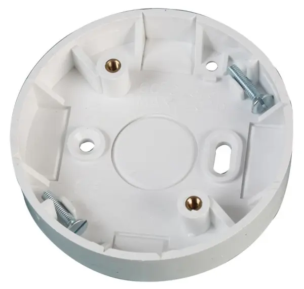 PRO POWER White PVC-U Ceiling Rose Adaptor, 81mm