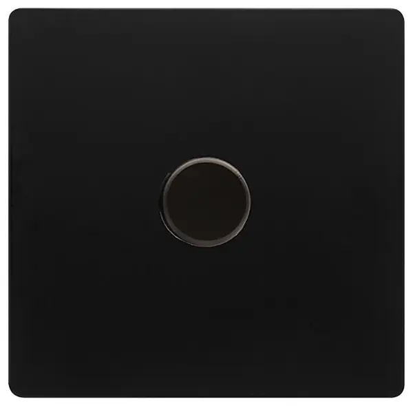 Dimmer Switch 1 Gang 2 Way 100W Black
