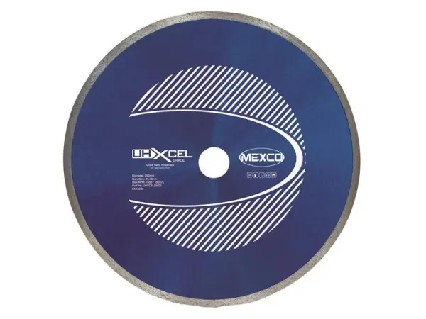 MEXCO UHXCEL Ultra Hard Diamond Blade 250mm x 25.4mm