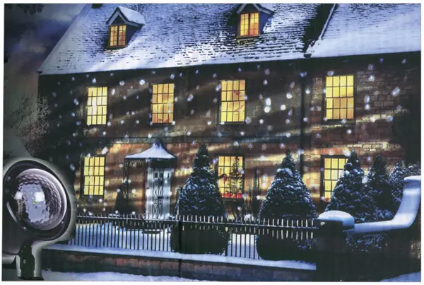 RARAION Proiettore Effetto Nevicata 18cm per Interni ed Esterni