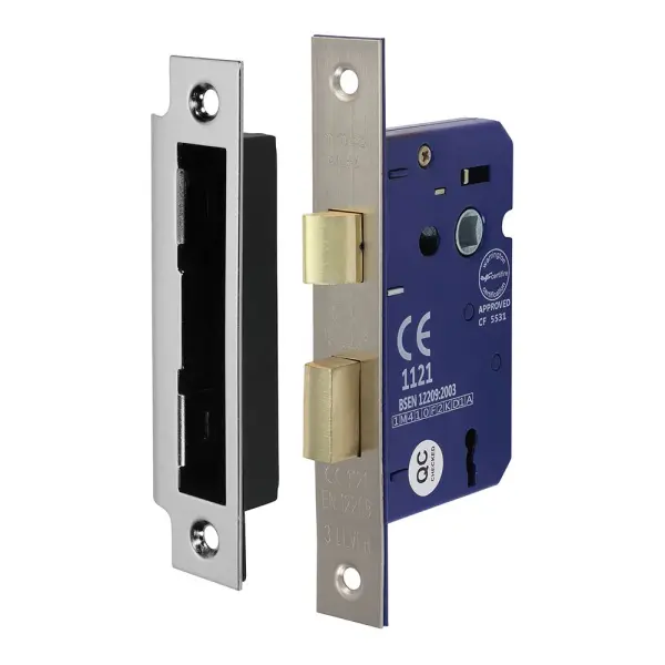 Timco 3 Lever Sashlock, Satin Nickel, 65/45mm