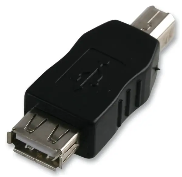 PRO POWER Téadán A go B USB 2.0, Dubh