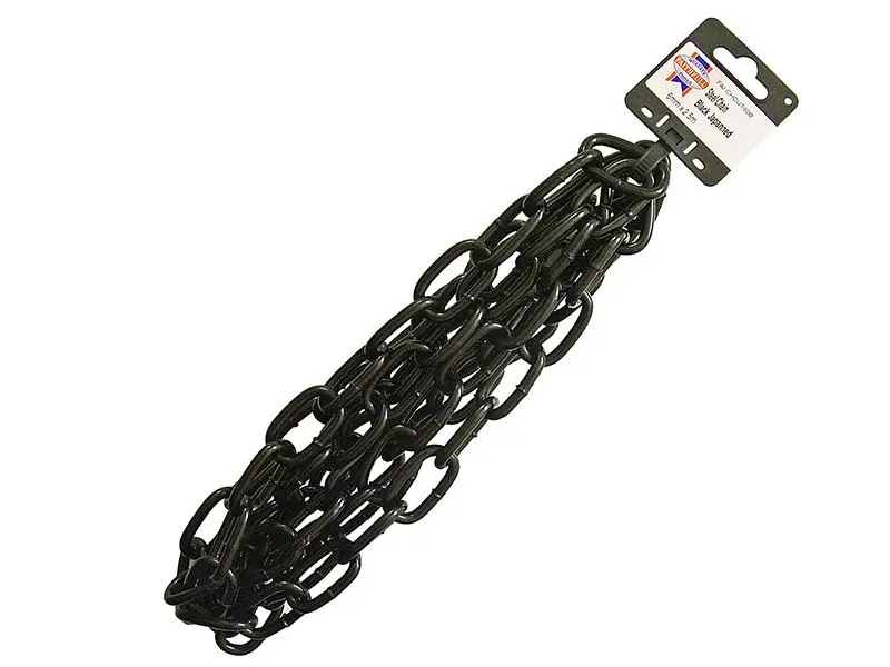 Faithfull Black Japanned Chain 6.0mm x 2.5m, 250kg Load