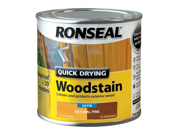 Ronseal Schnelltrocknender Holzfarbstoff Satin Naturkiefer 250ml