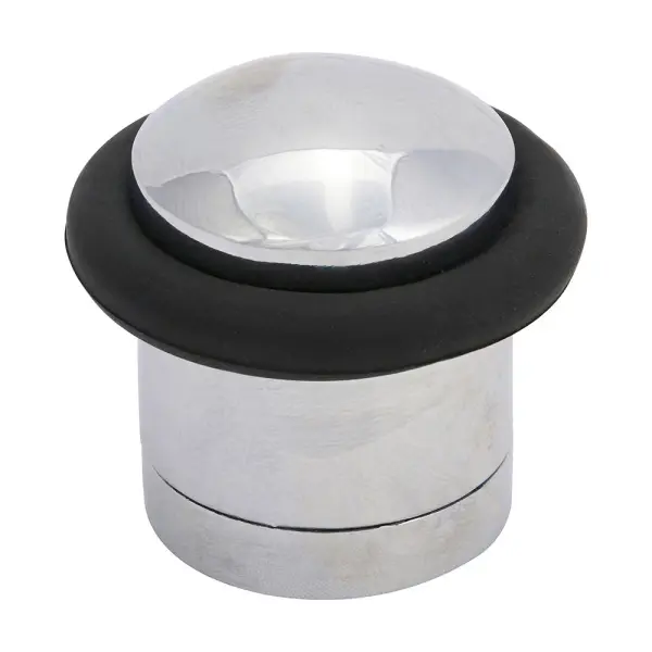 Timco Polished Chrome Cylinder Door Stop, 41mm