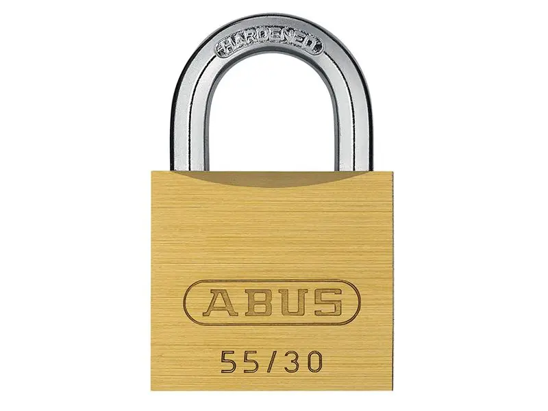 Cadeado ABUS 55/30mm em Latão, Chave Igual, Nível Segurança 3