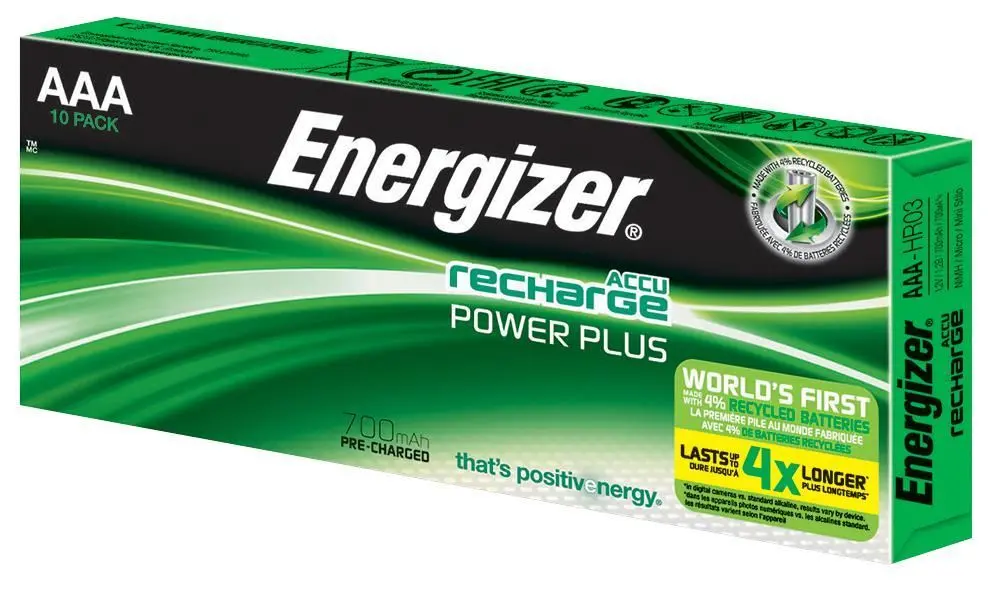 ENERGIZER - ACCU Recharge Power Plus Bateri NiMH AAA 700mAh 10 Pek