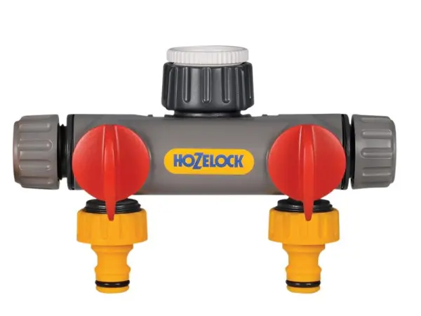 Hozelock 2252 Raccord de robinet 2 voies, filetage BSP 1/2-1 pouce