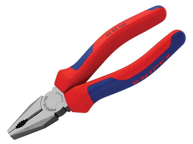 Knipex צבת שילוב 03 02 160, ידית מרופדת, 160 מ״מ