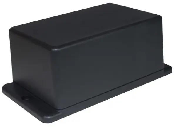 TAKACHI Grijze ABS Ommanteling met Flens 127x70,6x50,5mm