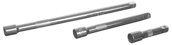 Rolson 3-Piece 3/8 Inch Square Drive Socket Extension Bar Set