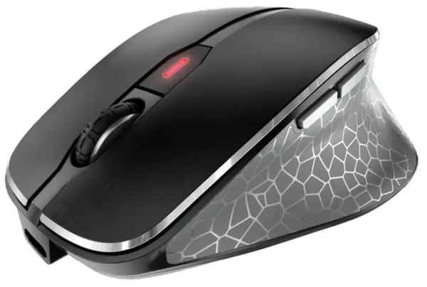 CHERRY MW 8C ERGO Ratón Inalámbrico Ergonómico, Negro, Bluetooth y RF