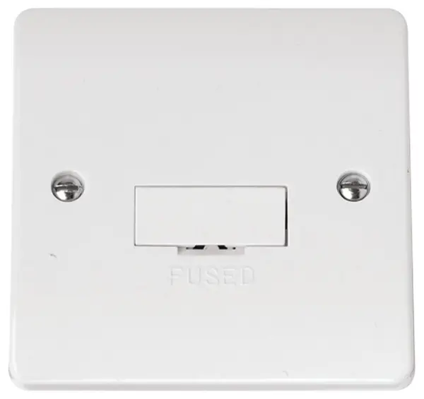 MODE 1 Gang 13A Fused Connection Unit, White