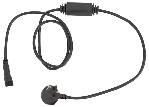 SHOWTEC Power Cable for LED String and Icicle Lights - Black