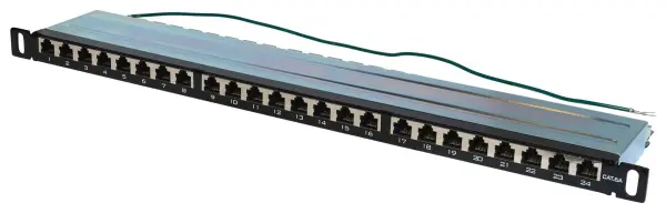 TUK LTD 24 Port Cat6A RJ45 0.5U Patch Panel