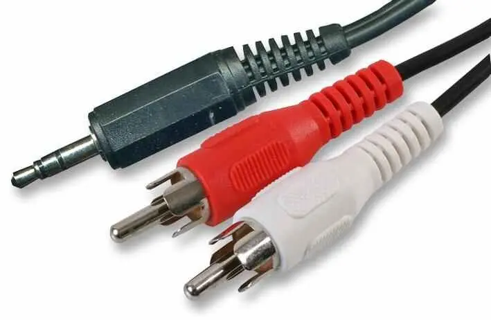 Pro Signal - Teic 3.5mm Stereo Jack go 2x RCA Cábla Fuaime, 10m Dubh