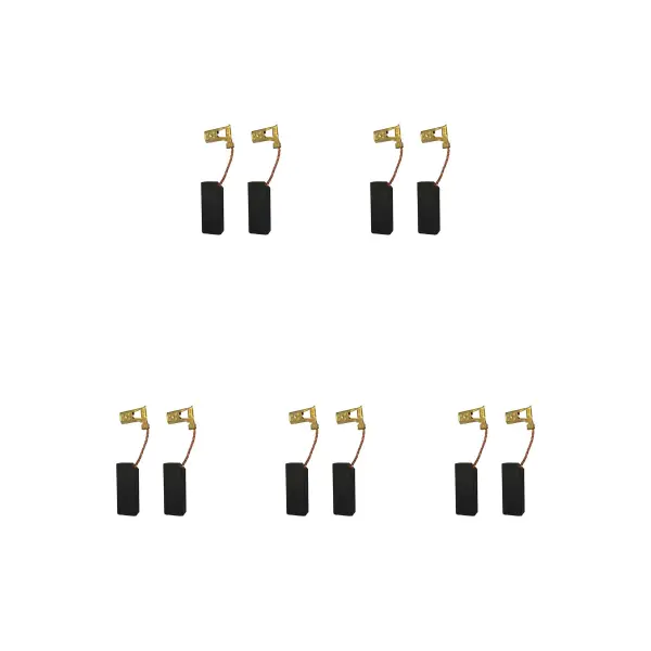 5 Juegos de Escobillas de Carbón para Lavadora Miele, 6.3x10x25mm