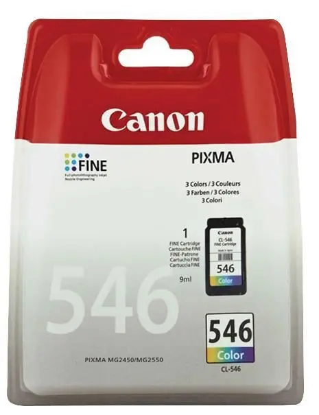 Canon CL-546 Genuine Colour Ink Cartridge (Cyan/Magenta/Yellow)