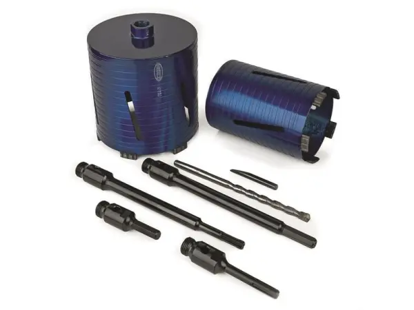 MEXCO XCEL Grade Slotted Dry Core Drill Kit, 8 Piece