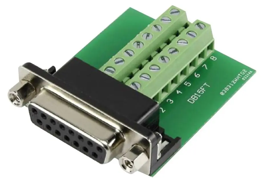 Clever Little Box 15-Pin D-Sub Socket Connector with Screw Terminals