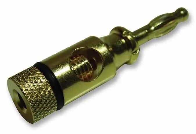 Pro Signal 4mm Gold-Plated Plug, Cable Mount