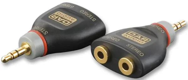 XCALIBER - 2x 3,5mm Stereo Klinkenbuchse auf Klinkenstecker Adapter