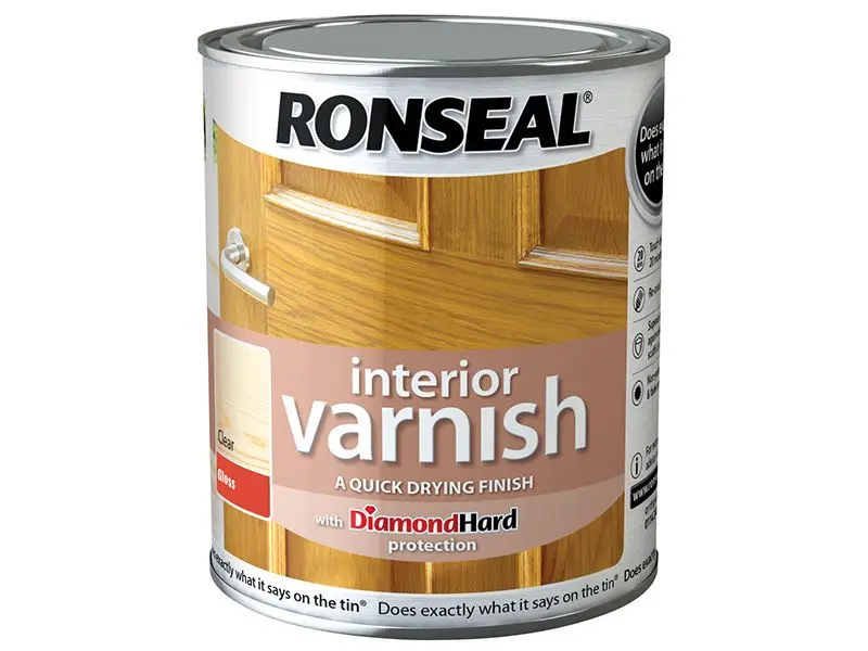 Ronseal Barniz Brillante de Secado Rápido para Interior 250ml