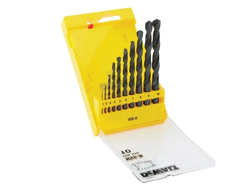 DEWALT DT5911 HSS-R 일반용 드릴 비트 세트 10종 (1-10mm)