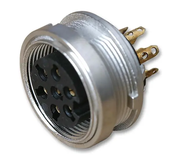 Lumberg 7-Pole DIN Circular Chassis Socket, Rear Mounting