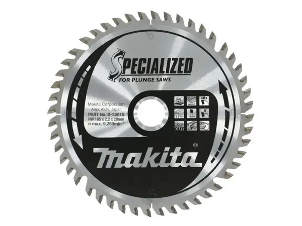 Makita B-33015 Λεπίδα Πλήγματος, 165 x 20mm, 48 δοντιά