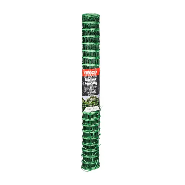 Timco Green Barrier Fencing, 1m x 50m, Plastic